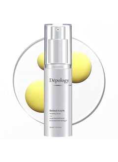 depology Depology Retilogy™ Retinal 0.05% Renewing Serum | Anti-Wrinkle Serum | Hydration Facial Skin Serum | Skin Care Products (0.05%), light yellow  - Image 1
