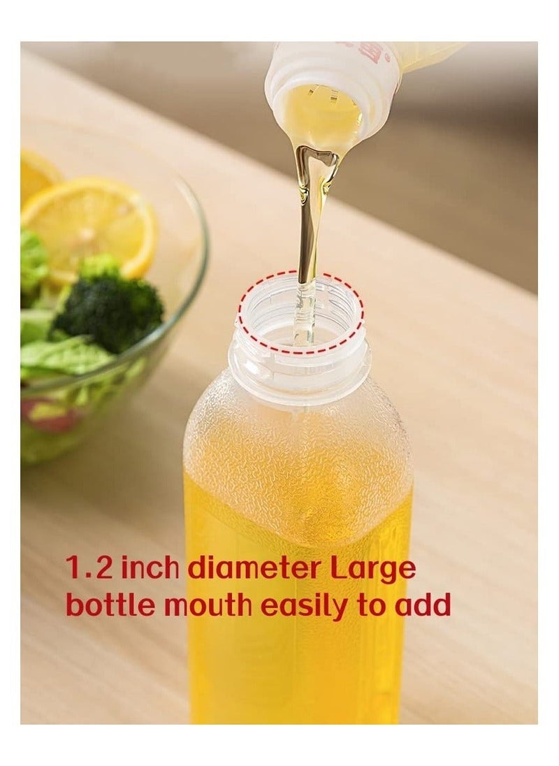 Y&D Condiment Squeeze Bottles 16 Oz 5 Pack with Flip Top Cap, Sauce scale For Oil, Ketchup, Water, Liquids, Set of (16-oz-Bottles-5)  - Image 4