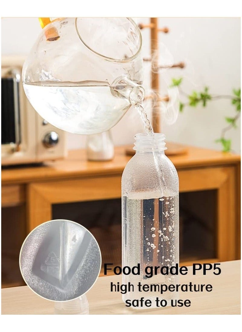 Y&D Condiment Squeeze Bottles 16 Oz 5 Pack with Flip Top Cap, Sauce scale For Oil, Ketchup, Water, Liquids, Set of (16-oz-Bottles-5)  - Image 3