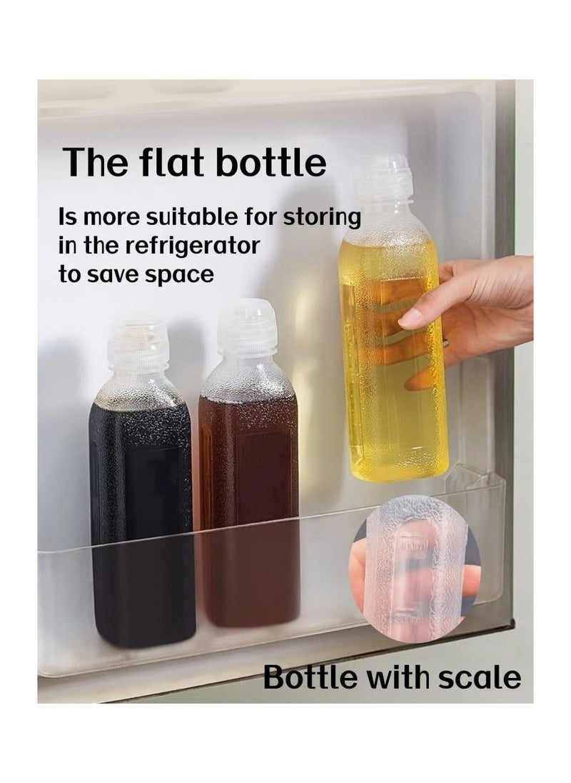 Y&D Condiment Squeeze Bottles 16 Oz 5 Pack with Flip Top Cap, Sauce scale For Oil, Ketchup, Water, Liquids, Set of (16-oz-Bottles-5)  - Image 5