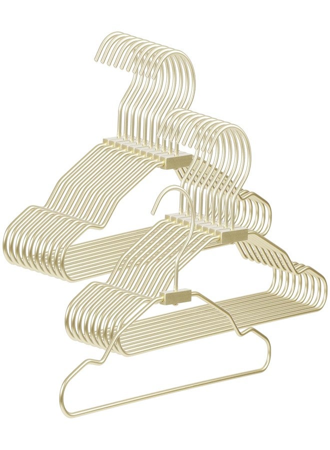 VWV Aluminum Hangers, 20 Pack Baby Hangers，12.6 Inch Children Baby Hanger, Sturdy Metal Children Clothes Hangers for Wardrobe, Space-Saving Toddler Hanger - Image 1
