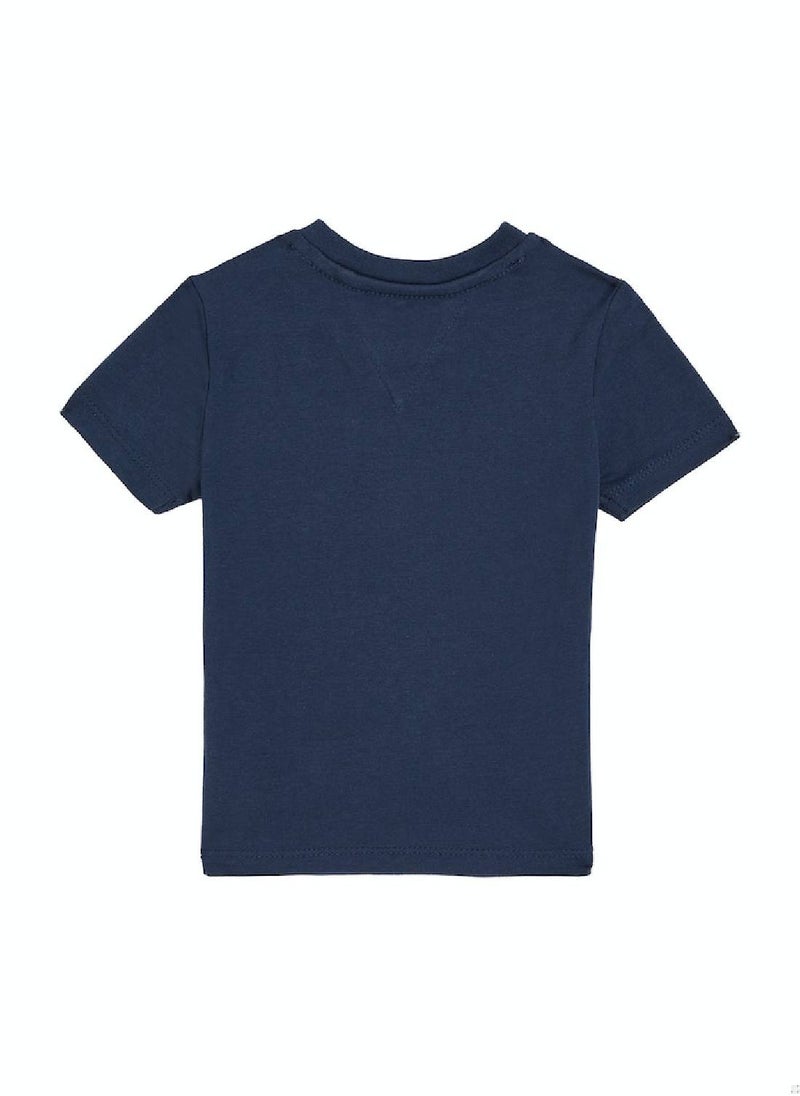 TOMMY HILFIGER Baby's  Essential Logo T-Shirt, Navy  - Image 2