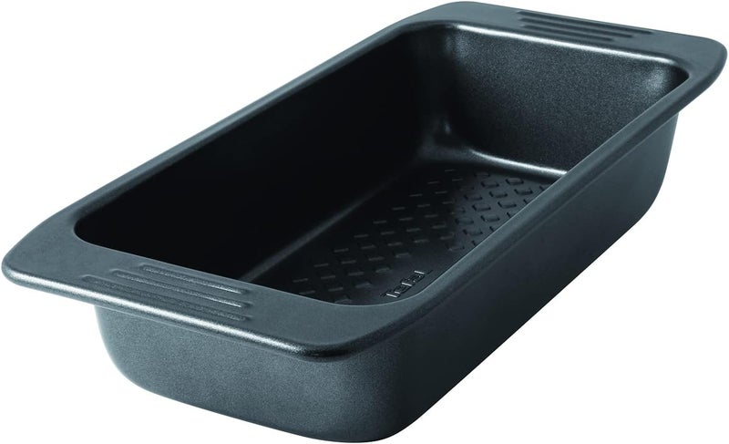 Baking Tray | Easy Grip Rectangular Cake 12x25cm | Carbon Steel | Easy Handling | Large Handles | Non-Stick Coating | Easy Release | Easy Cleaning | Dark Grey | 2 Years Warranty | J1625345 - Image 2