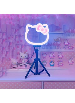 Davaughn 10 Inch Rgb Desk Ring Light With Stand And Phone Holder Led Selfie Light With Rainbow Color