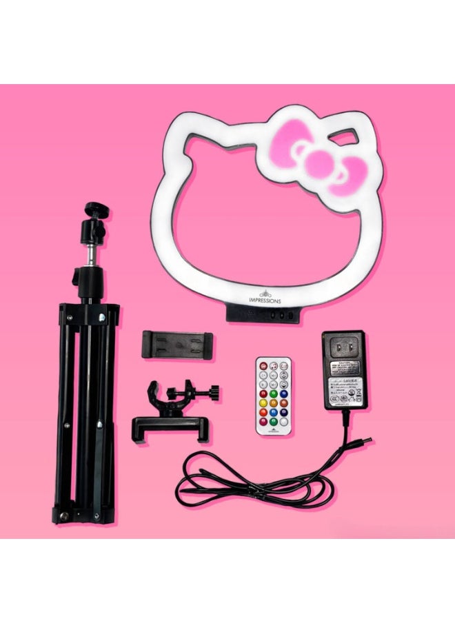 Trinx - Davaughn 10 Inch Rgb Desk Ring Light With Stand And Phone Holder Led Selfie Light With Rainbow Color - Image 1