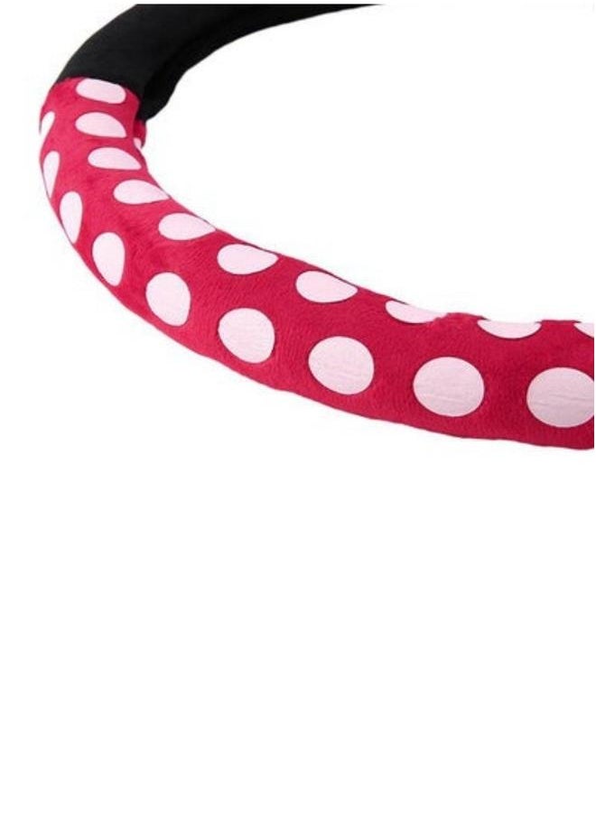 HALAMODO Car Steering Wheel Cover, Plush Protector, Cartoon Shape Covers, Anti-slip Universal Interior Accessory, for Most Cars, 38 cm  - Image 4