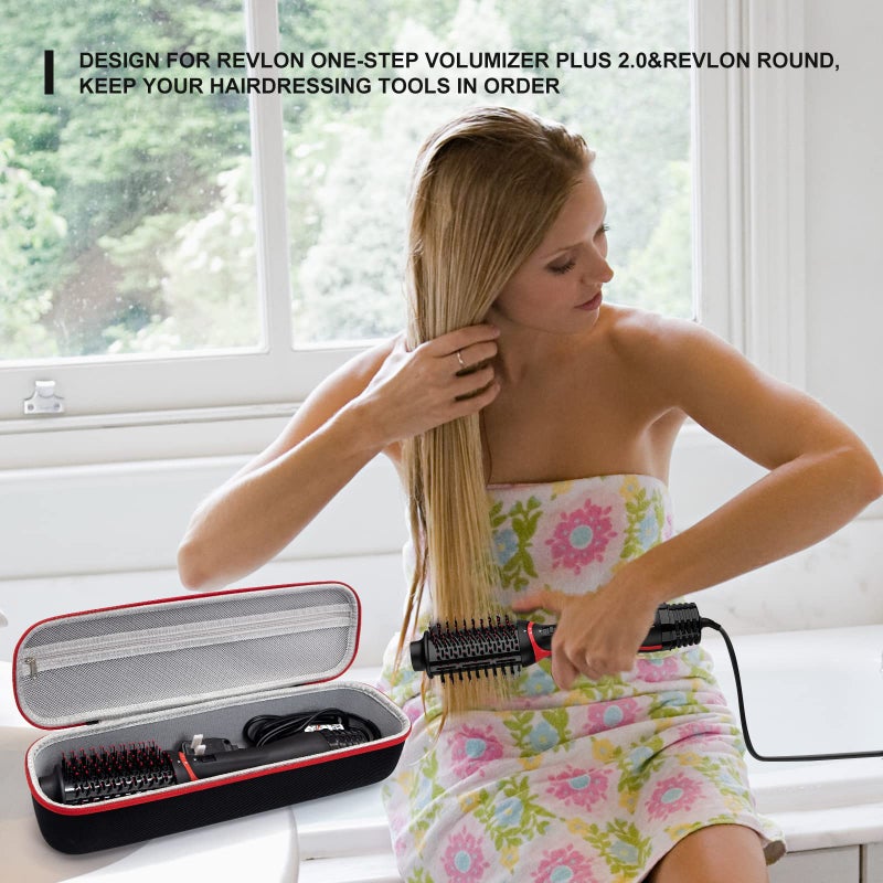 Yewltvep Case for One-Step Volumizer Plus 2.0, Hard Travel Case Fits for One-Step Volumizer Plus, Hair Dryer and Styler Hot Air Brush Storage Organizer, Carrying Box for Hair Dryer Brush(Box Only) - Image 3