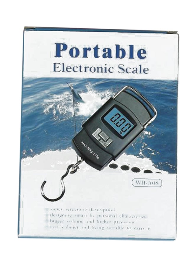 LCD Digital Hanging Luggage Weighing Scale Black - Image 3