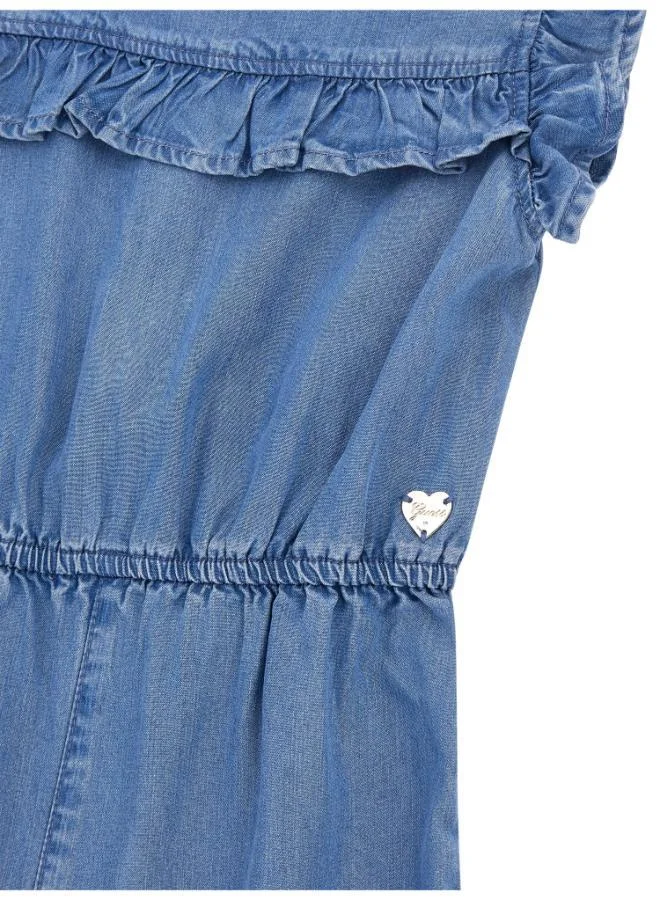 GUESS Kids Lyocell Denim Ss Romper