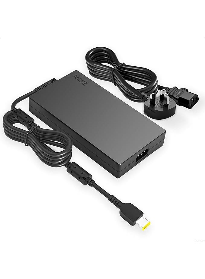 Terabyte شاحن ThinkPad بقوة 230 واط مناسب لجهاز Lenovo ThinkPad X1 Extreme P1 الجيل 3 4 5 6، P15 P16 P16v P17 T15g الجيل 1 2، P50 P51 P52 P53 P70 P71 P72 P73 ADL230SCC3A 20 فولت 11.5 أمبير محول لابتوب للألعاب، - Image 1