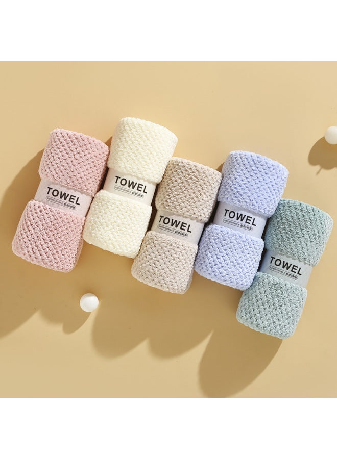 Style Jacquard Coral Velvet Towel Household Face Towel Soft Absorbent Souvenir Towel