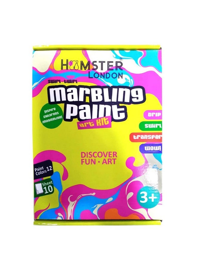 Hamster London Marbling Paint Kit For Kids I Arts And Crafts For Kids I Non-Toxic Creative Marbling Art Painting On Water Kit For Children - Multicolor - Image 1