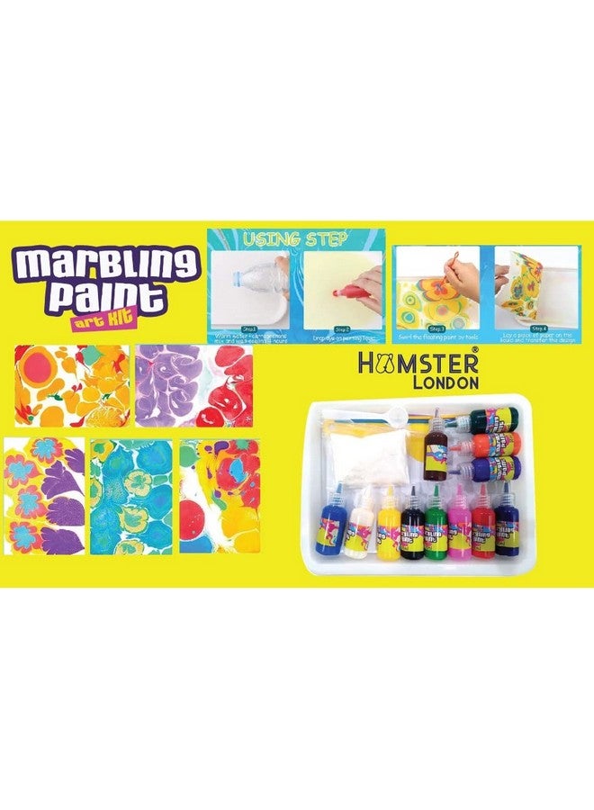 Hamster London Marbling Paint Kit For Kids I Arts And Crafts For Kids I Non-Toxic Creative Marbling Art Painting On Water Kit For Children - Multicolor - Image 2