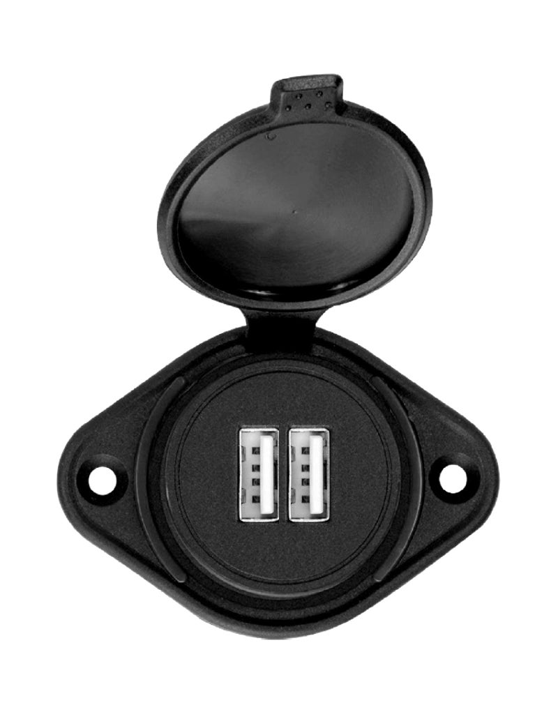Magnadyne AUX-USB Surface Mount Dual UBS Charger - 5V/4.8A (RV, Car, Truck) - Image 3