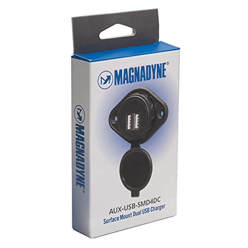 Magnadyne AUX-USB Surface Mount Dual UBS Charger - 5V/4.8A (RV, Car, Truck) - Image 5
