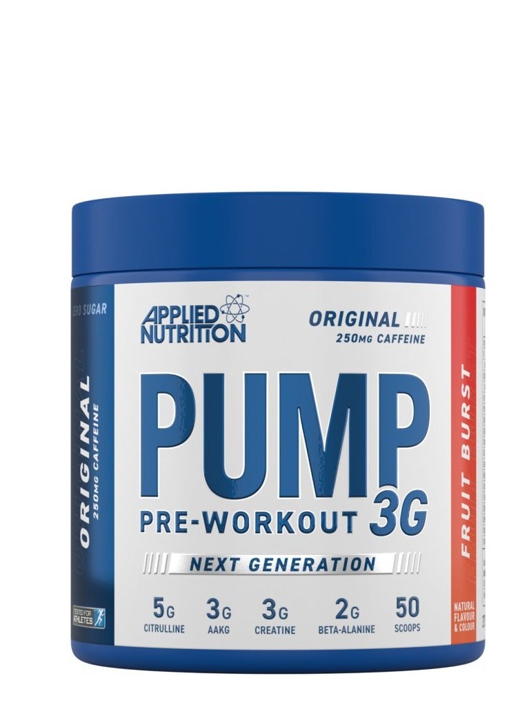 أبلايد نيوتريشن ابلايد نيوتريشن بامب 3 جي,يعزز الأداء البدني ومدعم بفيتامين ب 12, بطعم فروت بريست, 25 جرعة