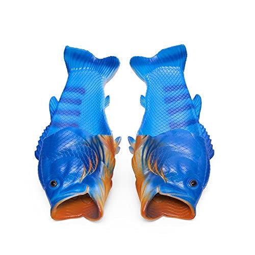 Coddies Fish Flip Flops - The Original Fish Slippers - Christmas Gift, Unisex Sandals, Bass Slides, Pool, Beach & Fishing Shoes (Blue | 9-10 Men | 10-11 Women |EU 42-43) - Image 3