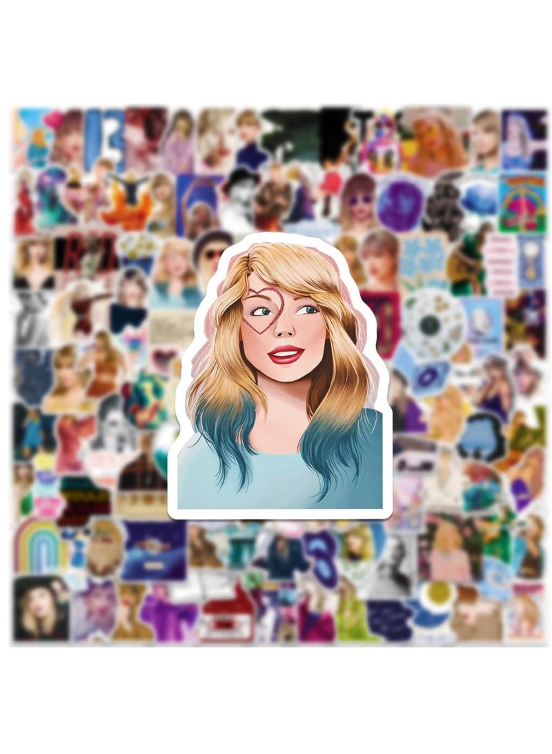 SOLARAE Singer Taylor Stickers of, Female Pop Singer Swift Ablum Stickers for Teen Girl, 200 Vinyl Folklore Laptop Stickers for Laptops, Computers, Hydro Flasks, Skateboard, and Travel Case - Image 5
