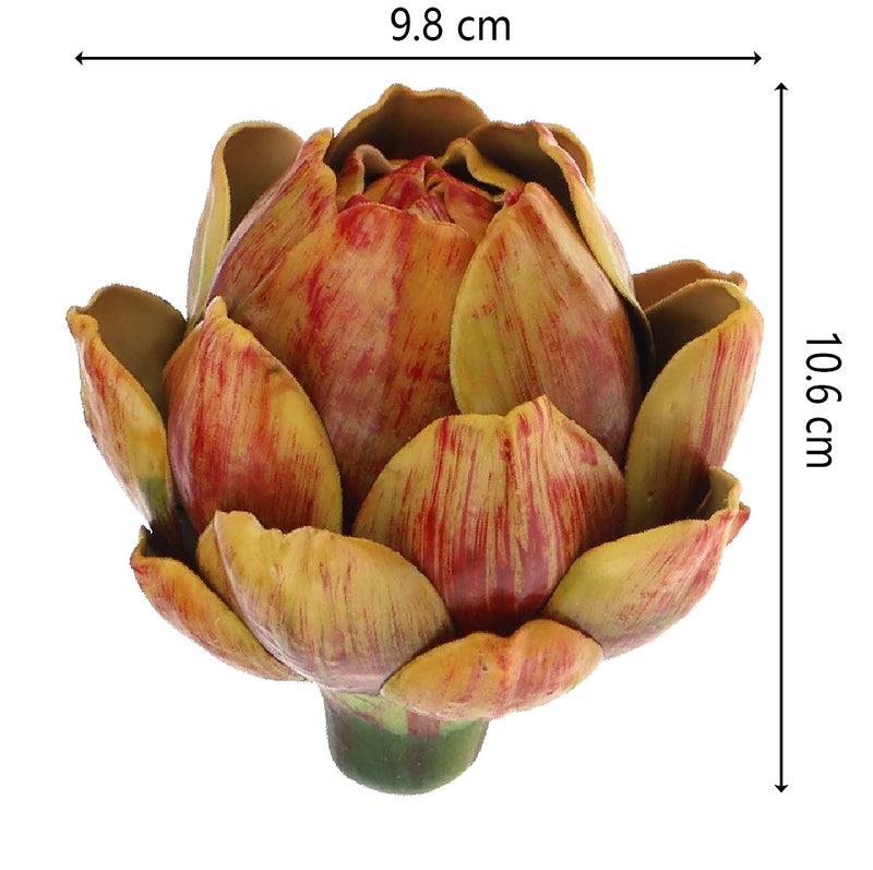Meiwlong Meiwlong 3Pcs Artificial Fake Artichoke Vegetable Large Yellow Decoration Lifelike Flowers Bouquet Realistic Fruit Party Christmas Kitchen Indoor Supplies  - Image 4