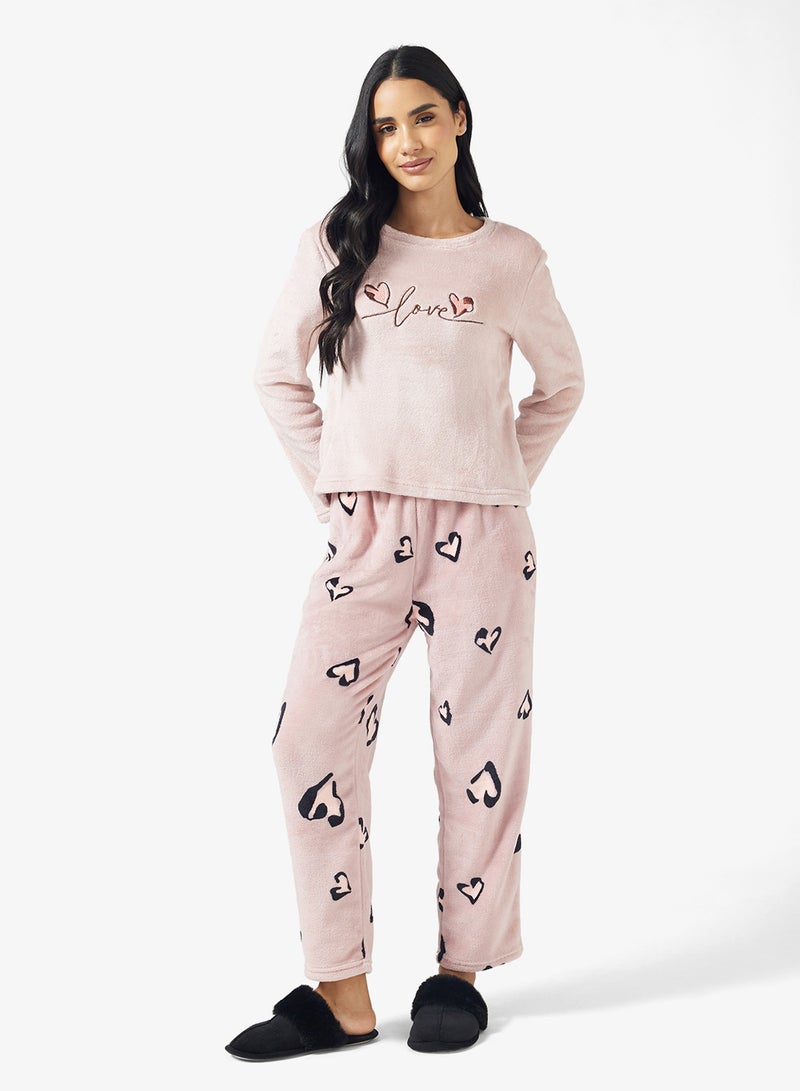 Ginger Cozy Fleece Top & Pant Set - Image 4