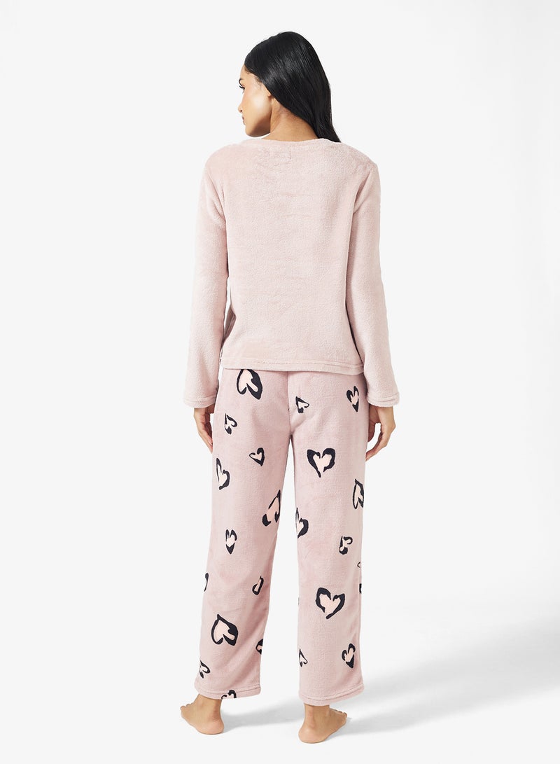 Ginger Cozy Fleece Top & Pant Set - Image 2