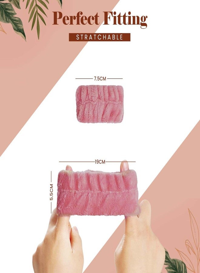 Homeaura 3-Piece Facial Headband and Wristband Set for Women - Spa Headband for Skincare, Makeup, and Face Washing - Soft Microfiber Hairband for Women, Ideal Makeup Hair Band for Facial Time - Image 3