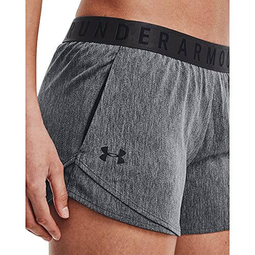 Under Armour Women's UA Play Up Shorts 3.0 Twist XXL Gray - Image 3