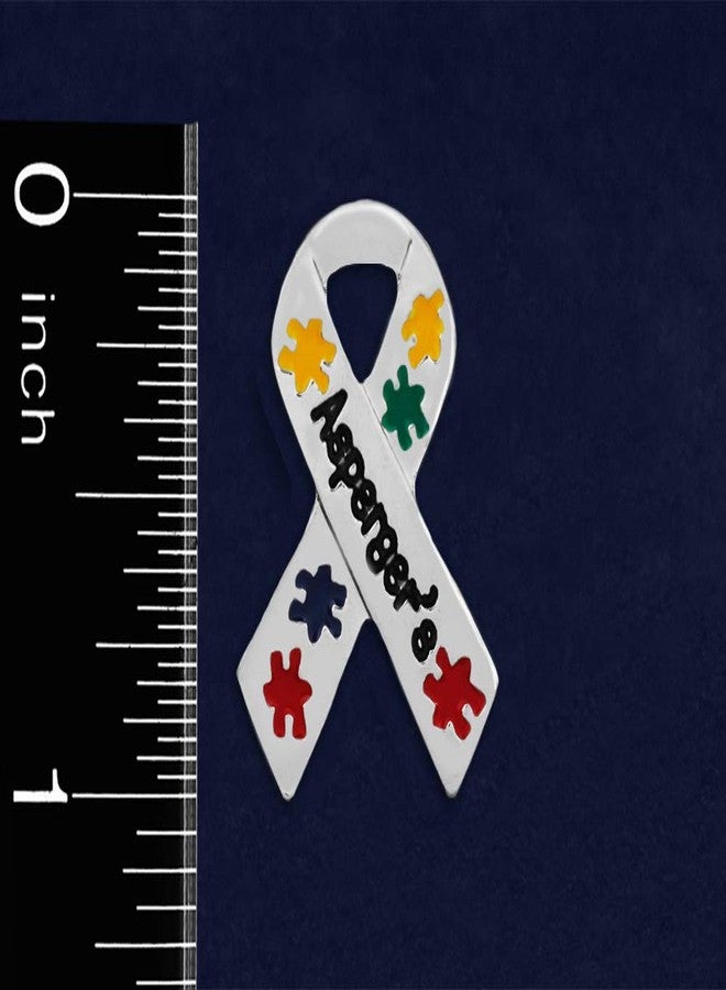 فوندريزينغ فور أ كوز عبوتان من دبابيس أحجية أسبرجر - دبوس على شكل شريط للتوعية بالتوحد، مثالي لجمع التبرعات وفعاليات التوعية وتقديم الهدايا! - دبوسان - Image 3