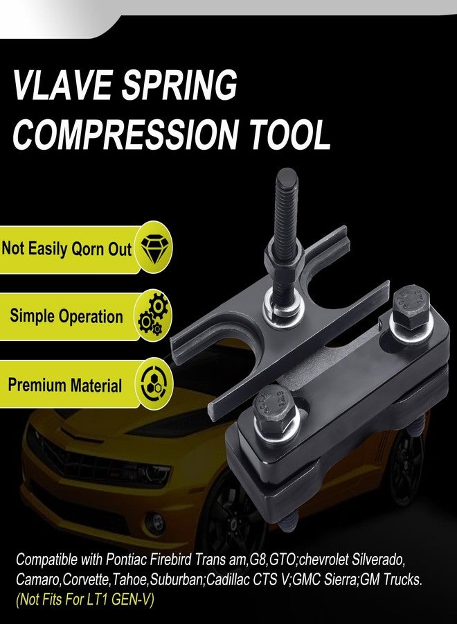 TCHENPART 67605 Valve Spring Compressor Tool - Engine Valve Spring Compressor & Air Valve Holding Hose Tool Compatible With 4.8 5.3 5.7 6.0 6.2 LS1 LS2 LS3 LS6 Engine - Image 2
