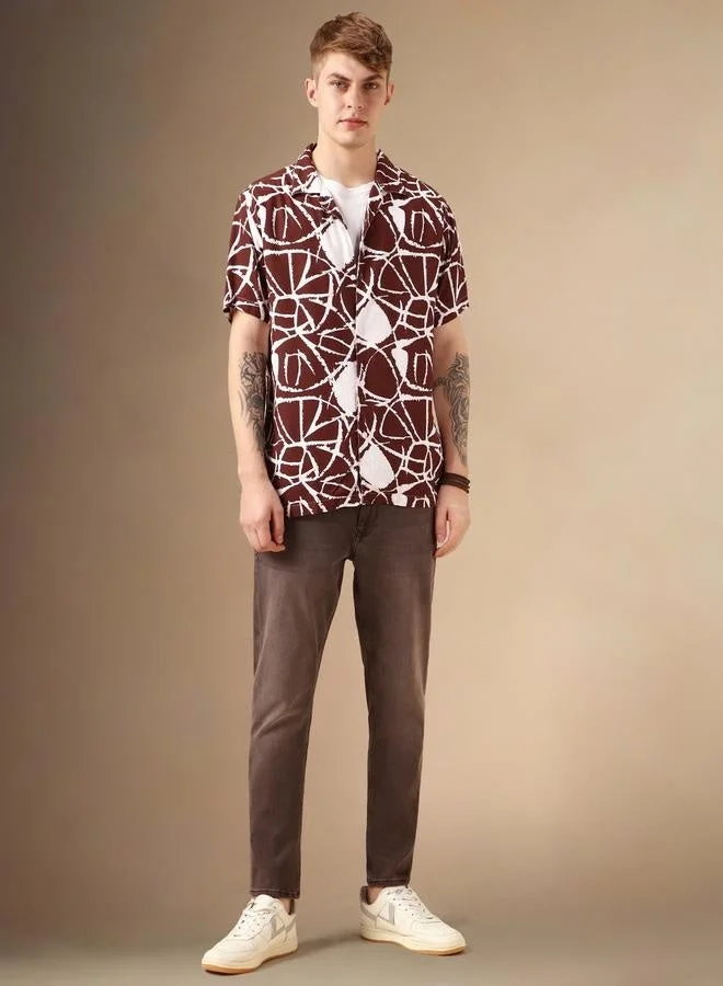 Dennis Lingo  Multi Colour Relaxed Fit Rayon Shirt – Comfortable and Modern for Men | Best Price UAE