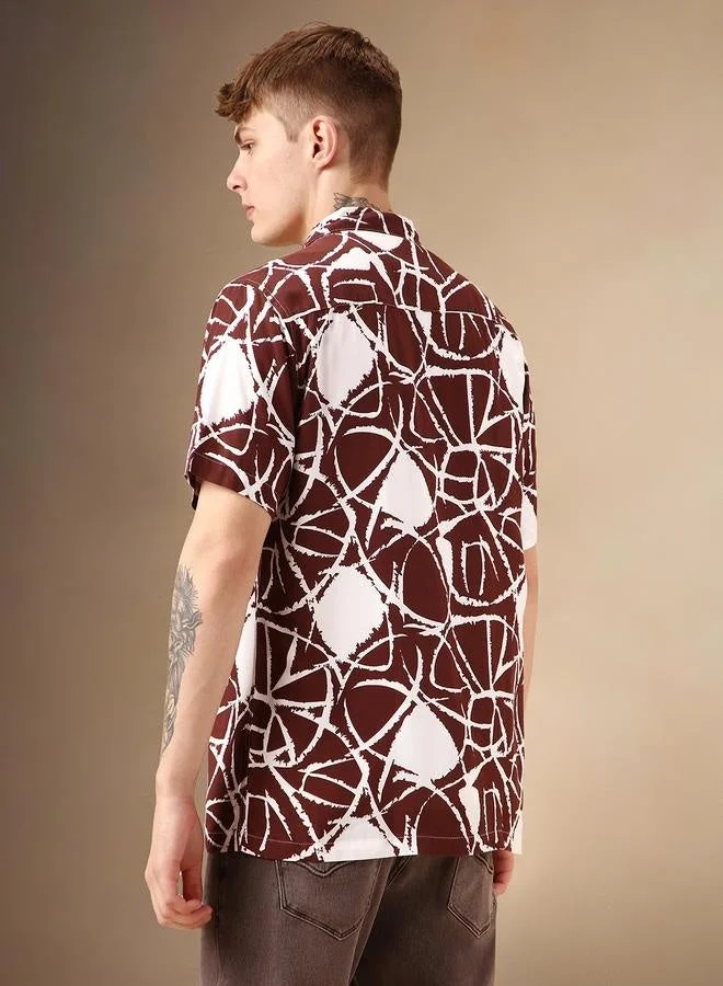 Dennis Lingo  Multi Colour Relaxed Fit Rayon Shirt – Comfortable and Modern for Men | Best Price UAE