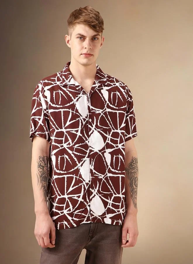 Dennis Lingo  Multi Colour Relaxed Fit Rayon Shirt – Comfortable and Modern for Men | Best Price UAE