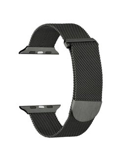 Replacement Strap For Apple Watch 42mm Milanese Metal Magnetic Watch Band Army Green