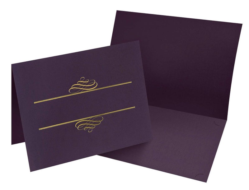 Great Papers! Plum Certificate Cover for Awards and Recognition, 12” x 9.375”, 250 GSM, Pack of 5 (903106) - Image 2