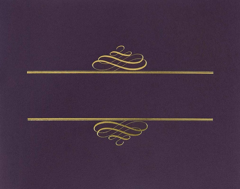 Great Papers! Plum Certificate Cover for Awards and Recognition, 12” x 9.375”, 250 GSM, Pack of 5 (903106) - Image 1