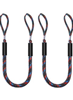 Excefore Boat Bungee Dock Lines, Boating Gifts for Men, Accessories, Pontoon Mooring Lines Bass Boat, 4 Feet  - Image 1