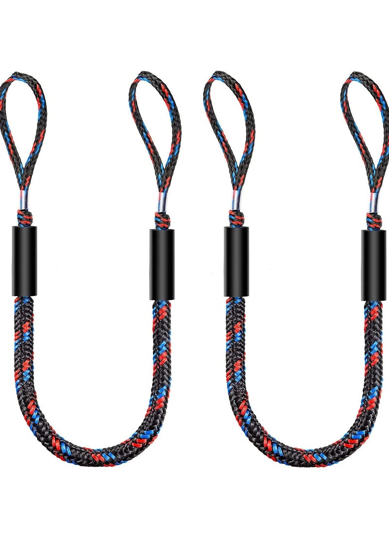 Excefore Boat Bungee Dock Lines, Boating Gifts for Men, Accessories, Pontoon Mooring Lines Bass Boat, 4 Feet  - Image 1