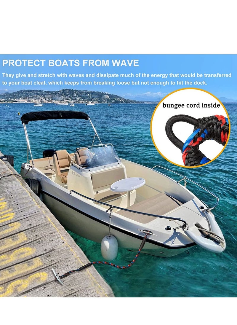 Excefore Boat Bungee Dock Lines, Boating Gifts for Men, Accessories, Pontoon Mooring Lines Bass Boat, 4 Feet  - Image 5