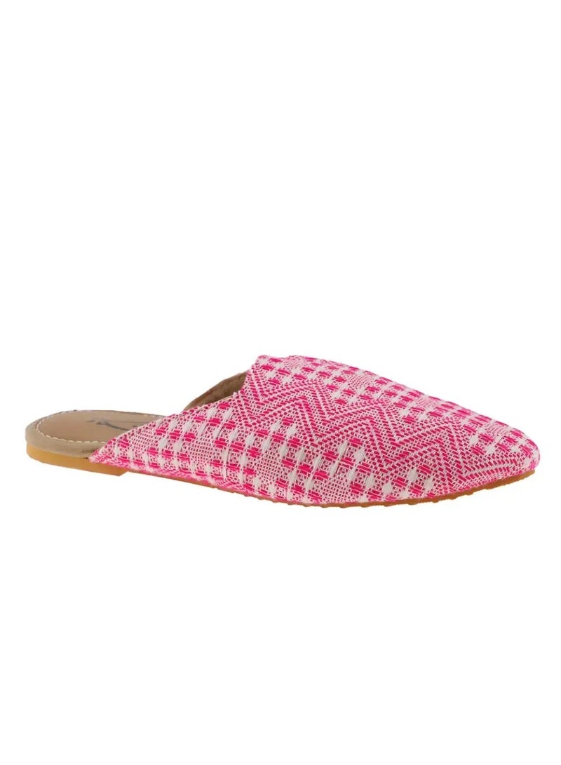 Mishkat Printed Babouche Slippers KF-1070 (Pink) - Image 2