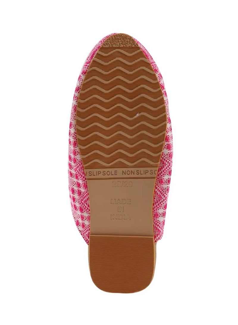 Mishkat Printed Babouche Slippers KF-1070 (Pink) - Image 5