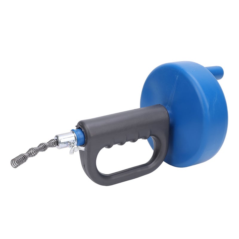Drain Snake Auger Carbon Steel Heavy Duty Plumbing Snake Hair Clog Remover Drain Cleaner Tool for Bathroom Kitchen Tub Shower 5 M/16.4 FT - Image 1