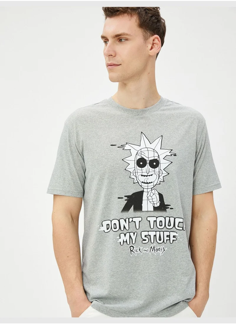 كوتون Rick and Morty Oversized T-Shirt Licensed Printed