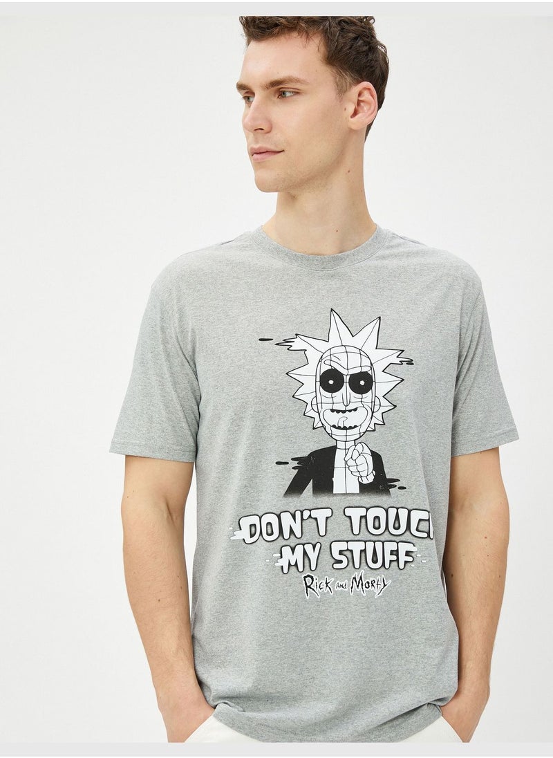 KOTON - Rick and Morty Oversized T-Shirt Licensed Printed - Image 1