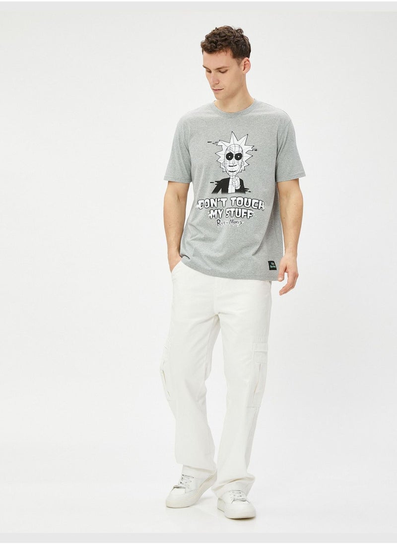 KOTON - Rick and Morty Oversized T-Shirt Licensed Printed - Image 1
