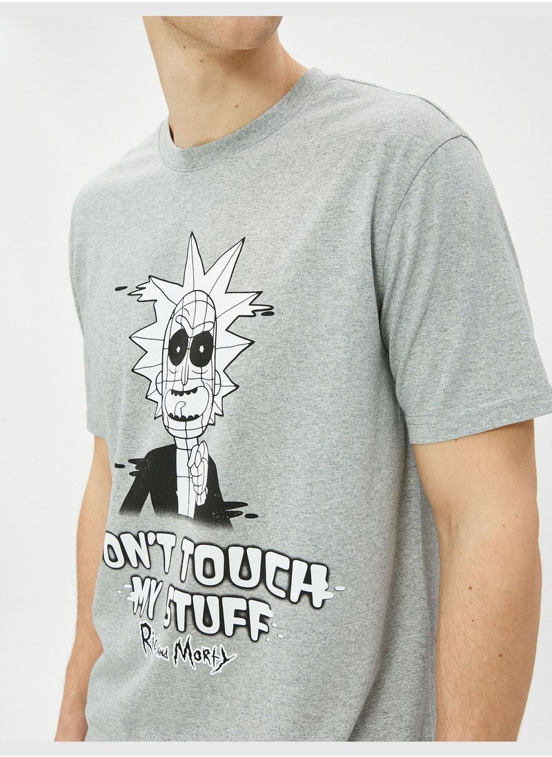 KOTON - Rick and Morty Oversized T-Shirt Licensed Printed - Image 1