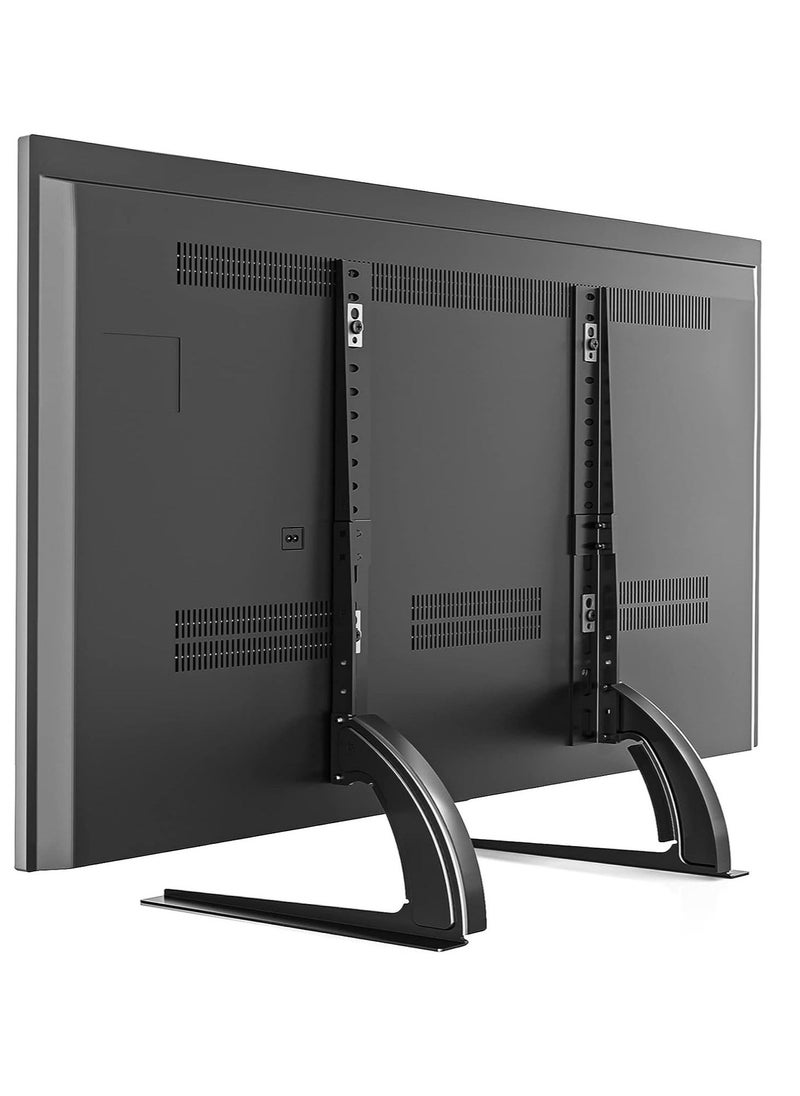 BGM 5Rcom TV Stand Mount, Universal TV Stand Tabletop for 22 to 65 inch Plasma LCD LED Flat Screen TVs, TV Legs, Holds up to 88lbs, Max VESA 800 x 500mm, Height Adjustable TV Base, TV Stand - Image 1