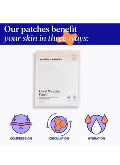 WRINKLES SCHMINKLES Wrinkles Schminkles Chest Wrinkle Patch - Reusable Silicone Smoothing Pads for Cleavage & Body, Reduce Wrinkles & Stretch Marks, Sensitive Formulated, Secret to Radiant Skin (1 Pack)  - Image 3
