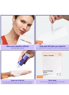 WRINKLES SCHMINKLES Wrinkles Schminkles Chest Wrinkle Patch - Reusable Silicone Smoothing Pads for Cleavage & Body, Reduce Wrinkles & Stretch Marks, Sensitive Formulated, Secret to Radiant Skin (1 Pack)  - Image 4