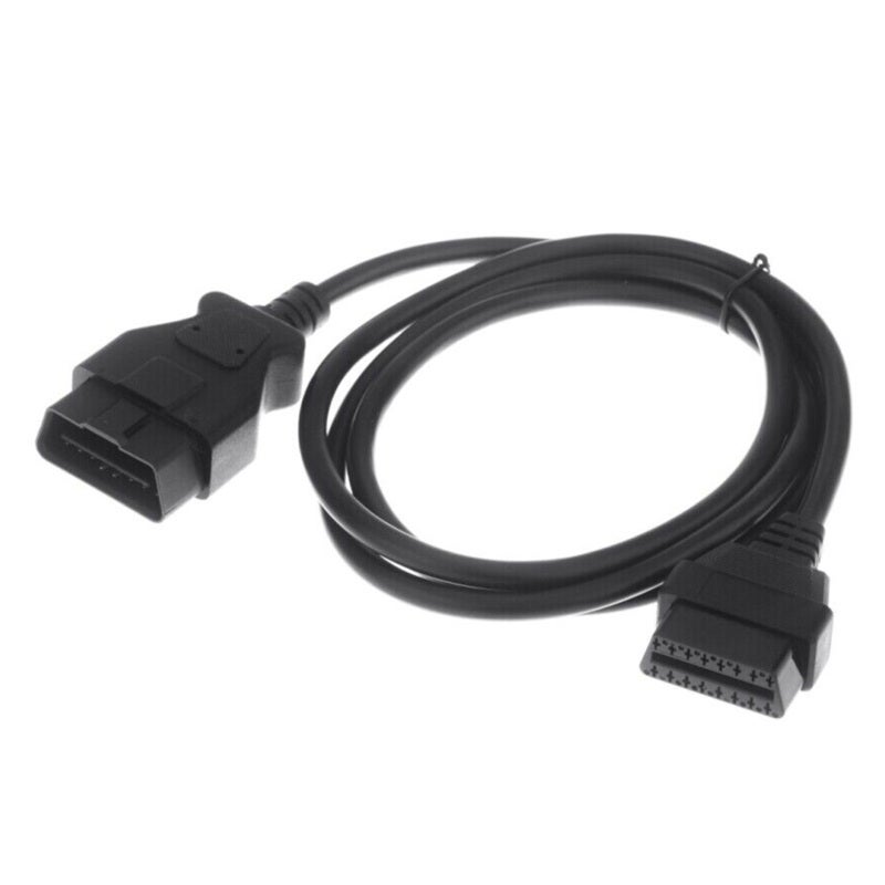 OBD-II 16Pin Male To Female Extension Cable - High-Quality Flexible Durable Cable for OBD-II Engine System Diagnostic Tools with 16 Pin Socket - Image 1