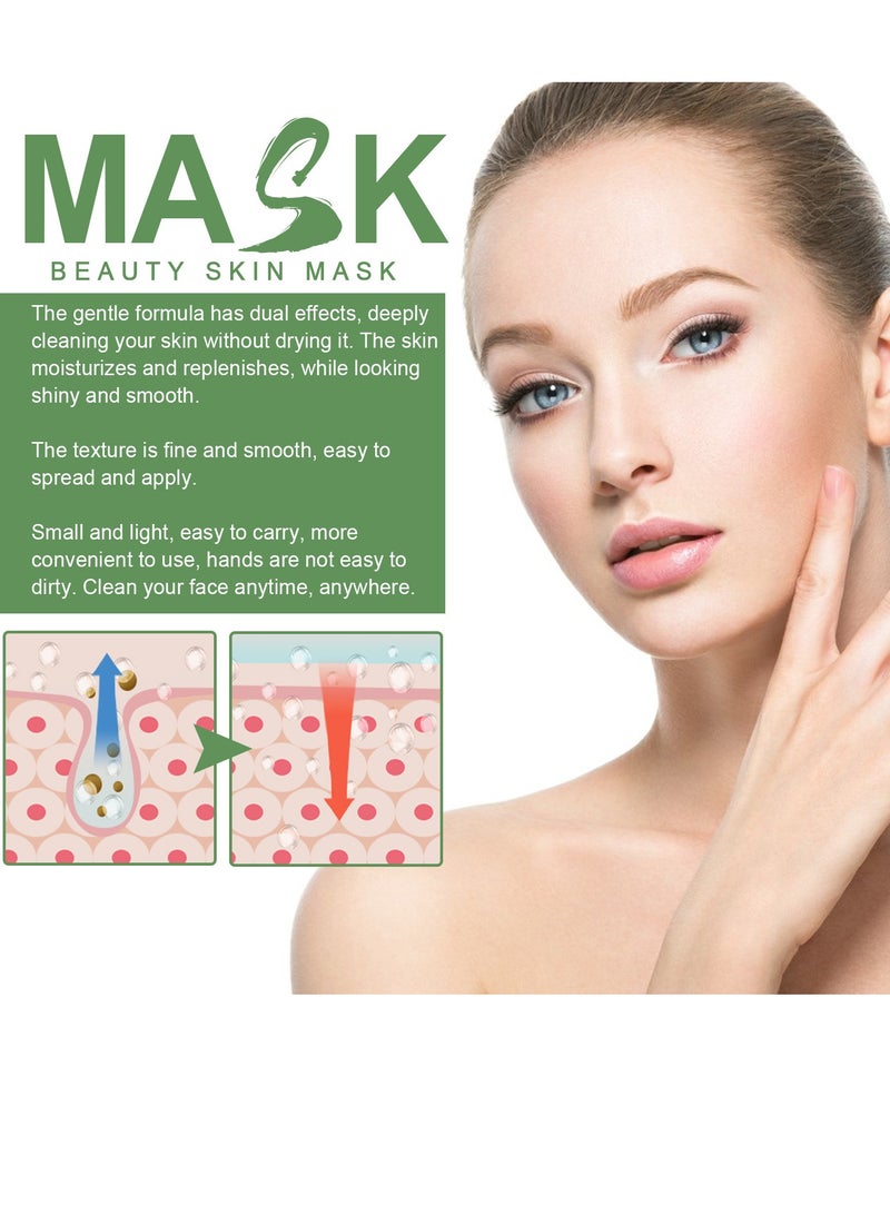 OUHOE Green Tea Mask Stick    Blackhead Remover Poreless Deep Cleanse Mask Stick Oil Control Face Mask Skin Detoxifying Face Stick Mask for all Skin Types - Image 3